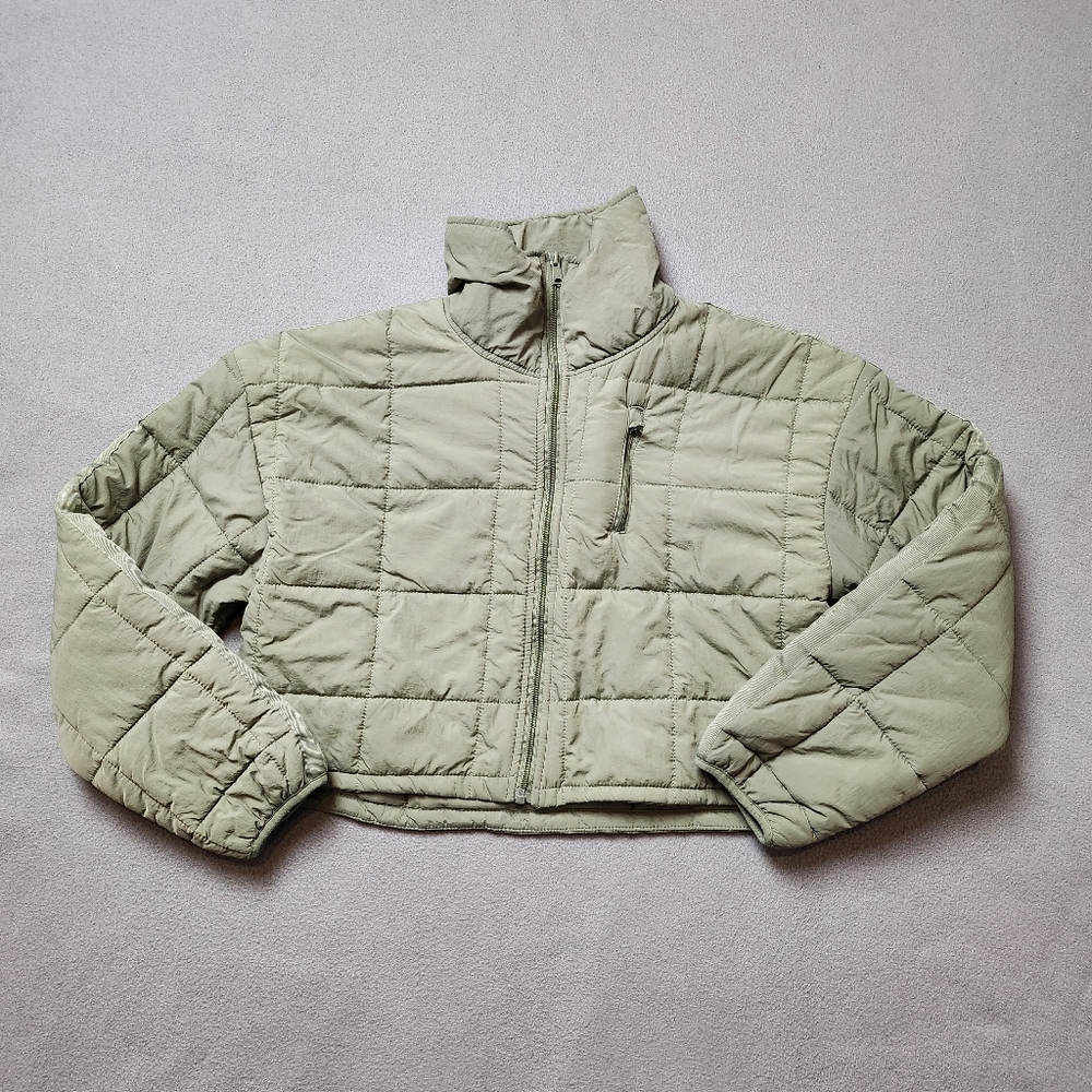 Love Tree Olive Quilted Jacket Love Tree Ultra Light Packable Jacket Sz Large